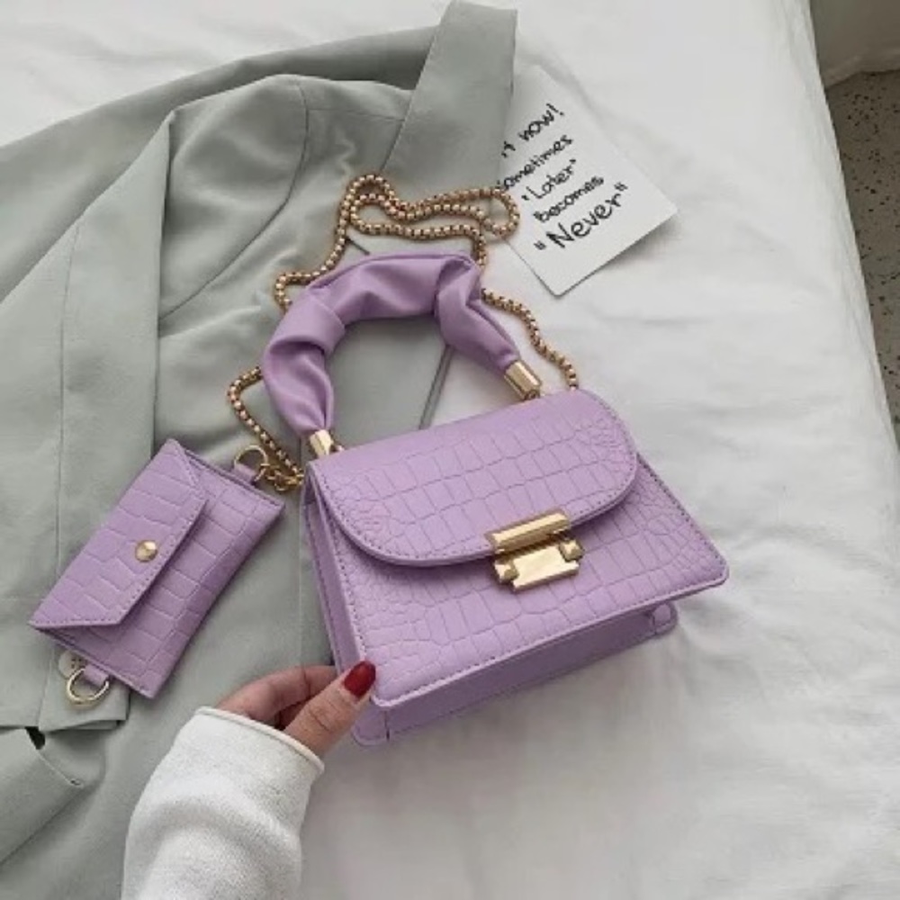NWOT Faux leather Adjustable handbag